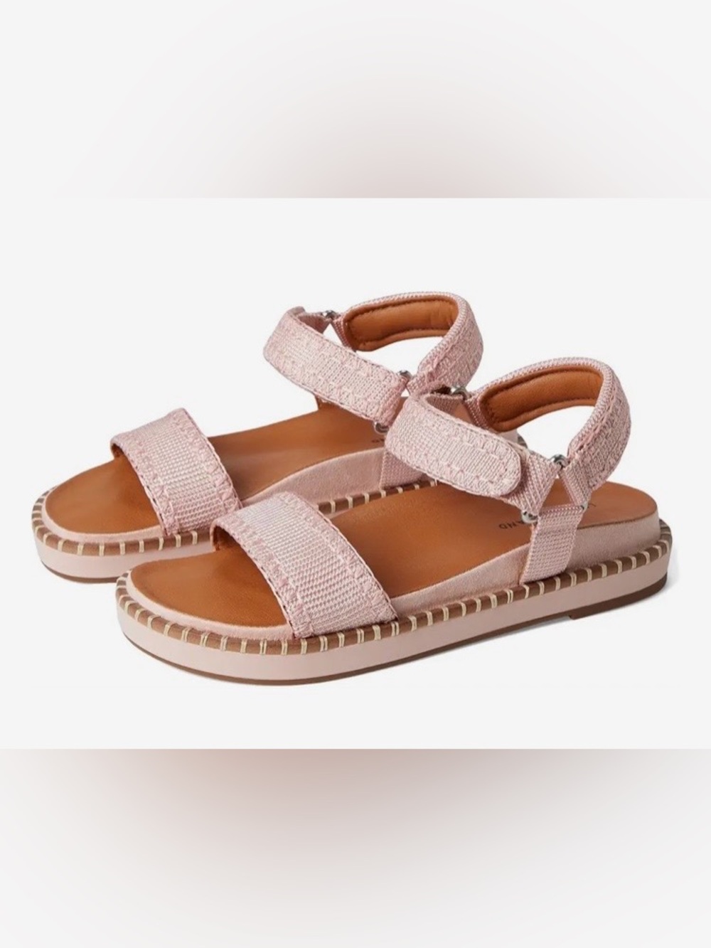 LUCKY BRAND ULLANIAH Platform Ankle Strap Sandal in Blush. Sz 6.5. NWT